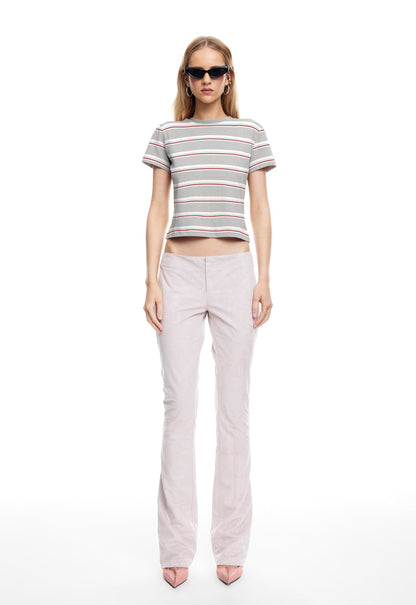 Lioness Fashion Latest LOFT STRIPE TEE - ASH