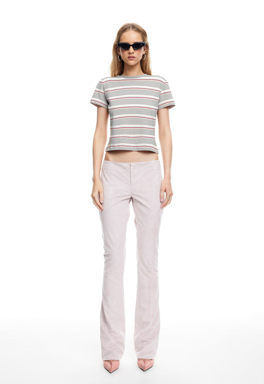 Lioness Fashion Latest LOFT STRIPE TEE - ASH