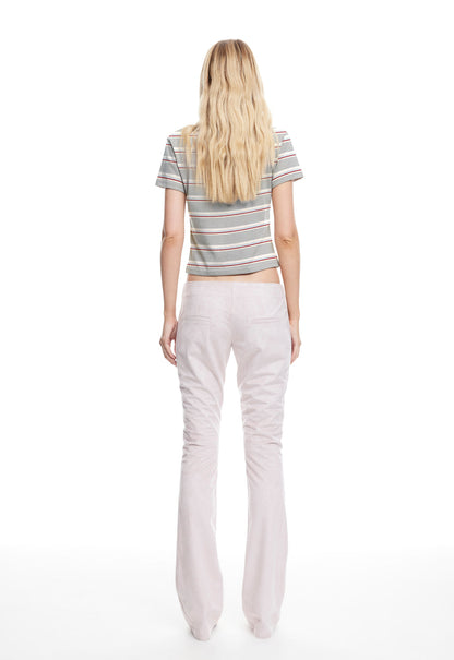 Lioness Fashion Latest LOFT STRIPE TEE - ASH