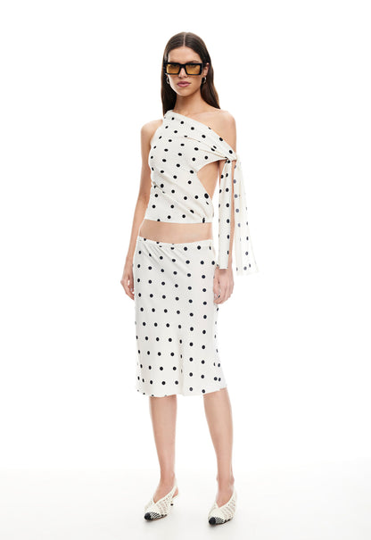 Lioness Fashion Hot Sale REVIVAL CAMI - CREAM POLKA