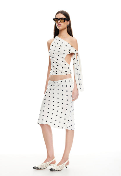 Lioness Fashion Hot Sale REVIVAL CAMI - CREAM POLKA