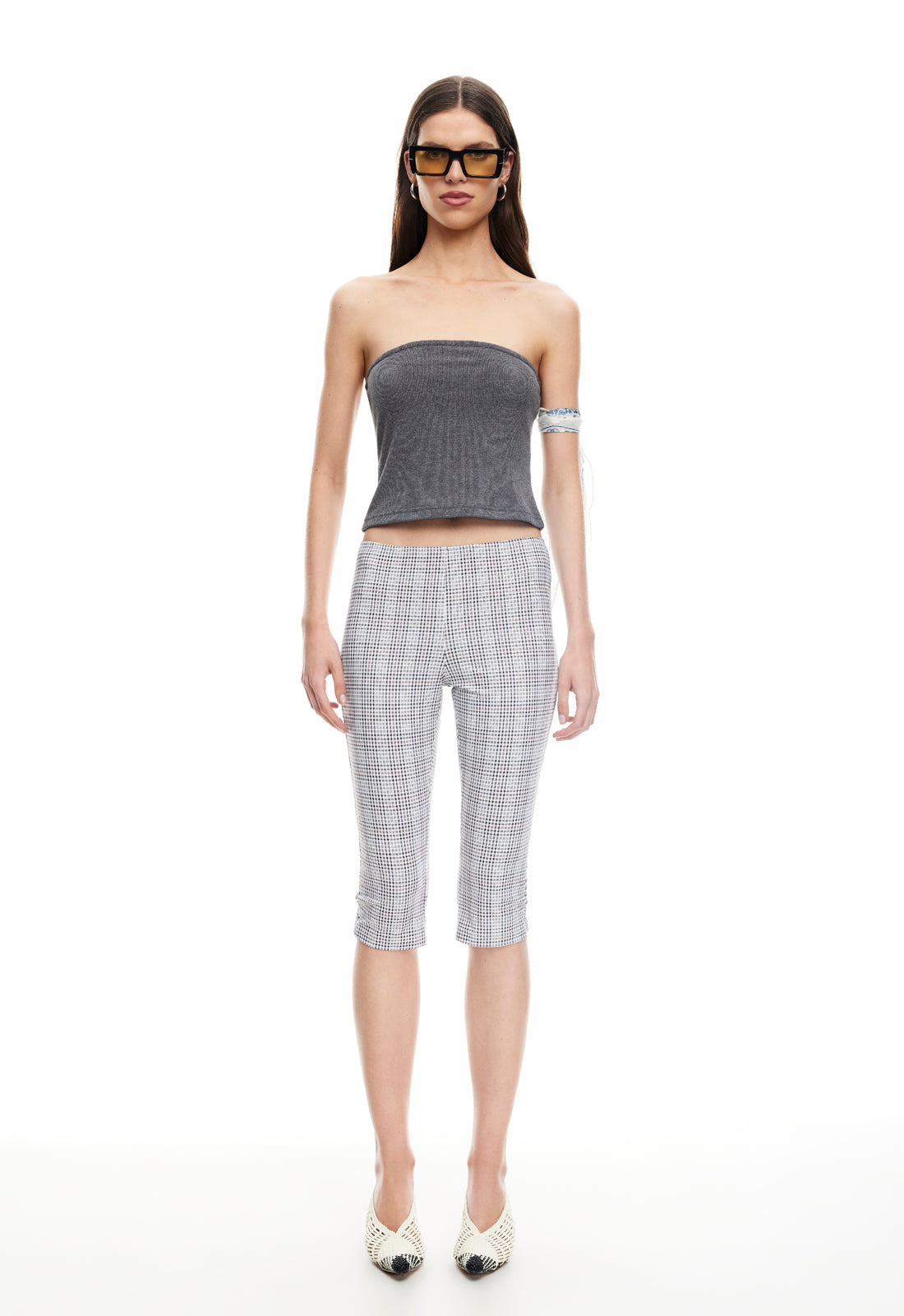 Lioness Fashion Smart Buy SWAY STRAPLESS TOP - ASH