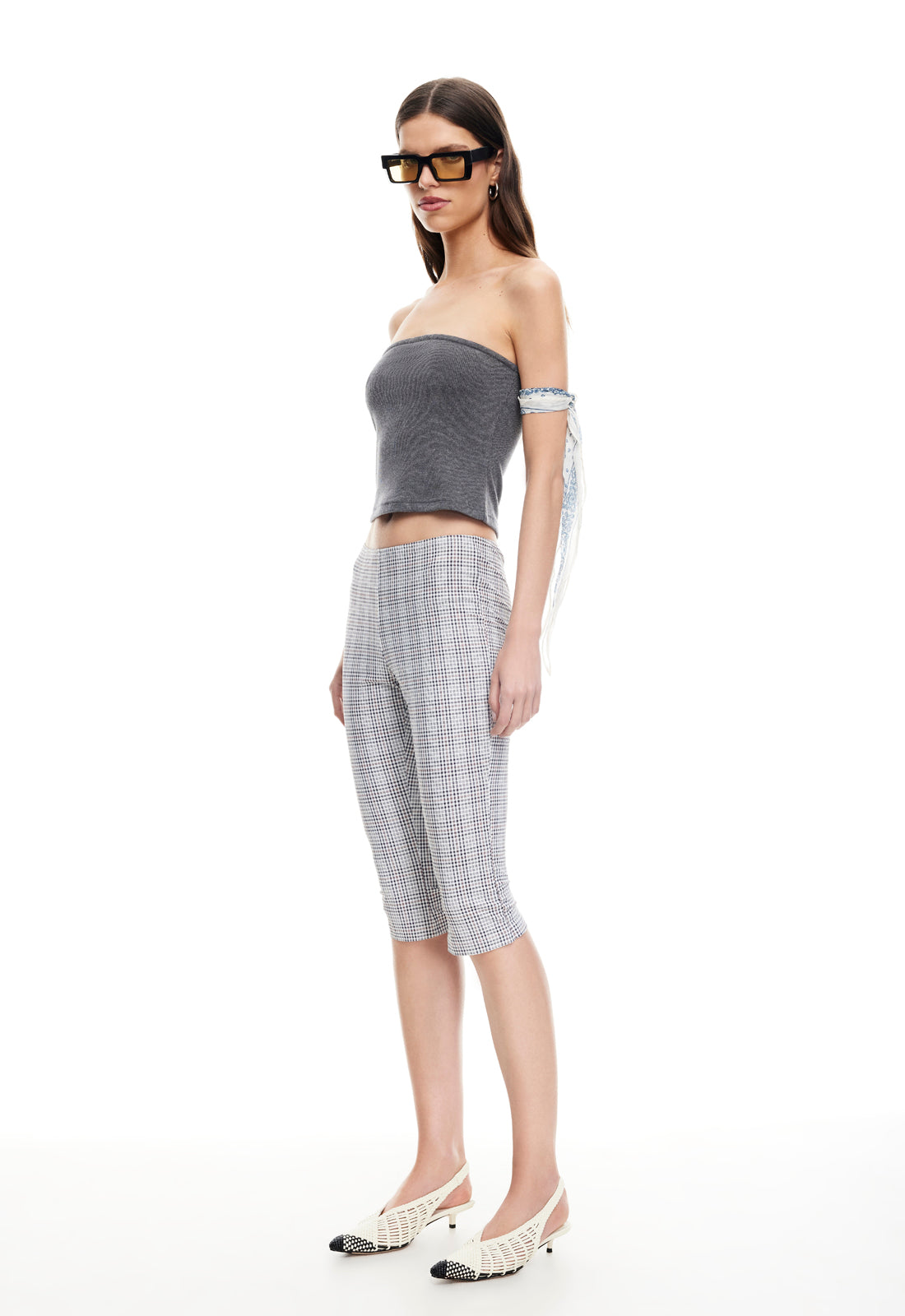 Lioness Fashion Smart Buy SWAY STRAPLESS TOP - ASH