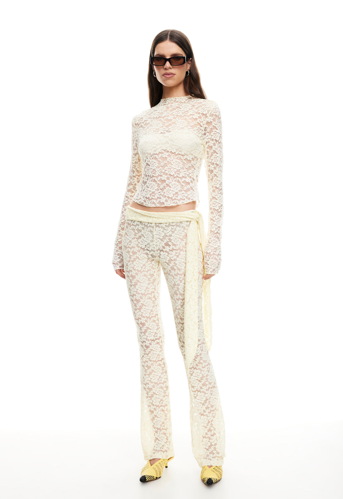 Lioness Fashion Deals BUTTERFLY PANT - LEMONTINI LACE