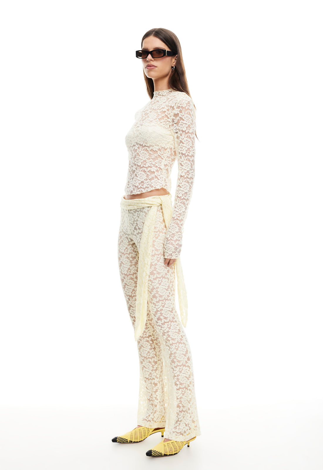 Lioness Fashion Deals BUTTERFLY PANT - LEMONTINI LACE