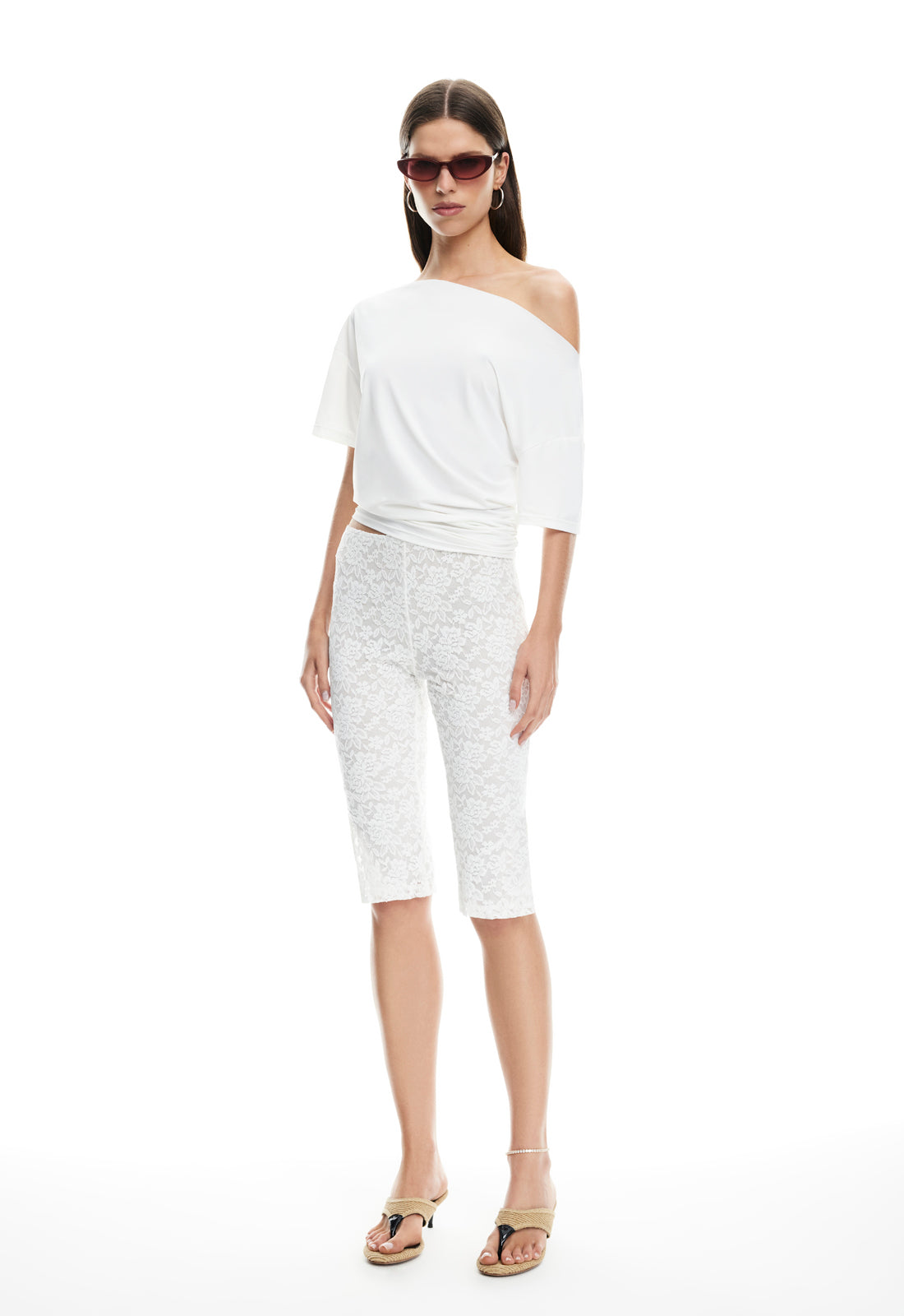 Lioness Fashion Smart Buy BABYDOLL CAPRI - IVORY