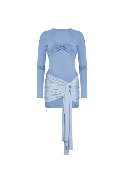 Lioness Fashion Essential MIDNIGHT MINI DRESS - SLATE BLUE