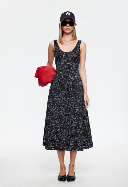 Lioness Fashion Popular LUNA ROSA MAXI DRESS - NOIR POLKA