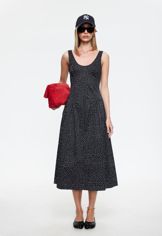 Lioness Fashion Popular LUNA ROSA MAXI DRESS - NOIR POLKA