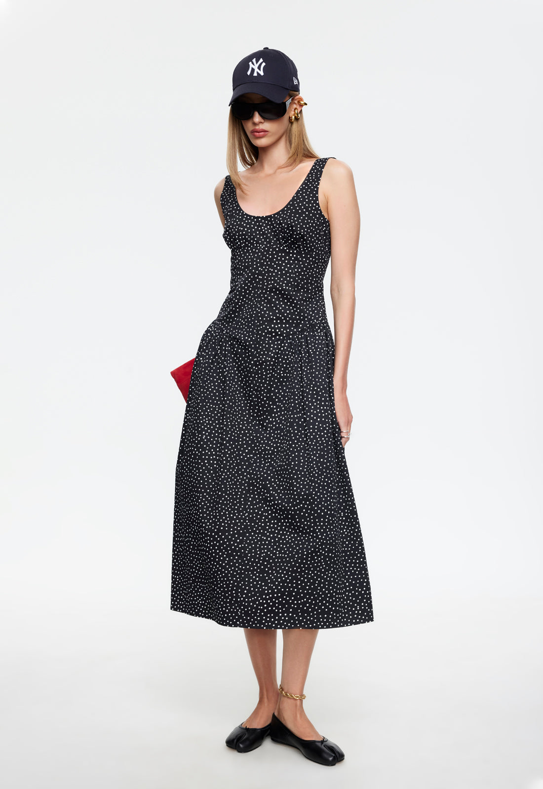Lioness Fashion Popular LUNA ROSA MAXI DRESS - NOIR POLKA