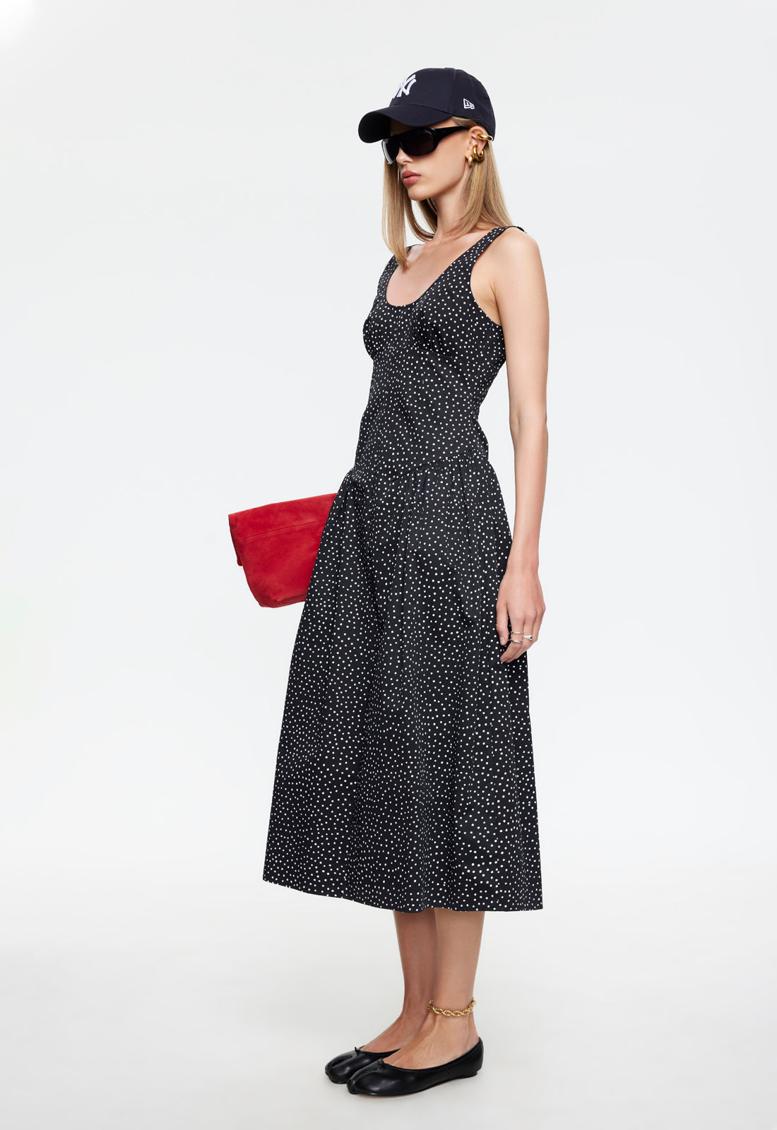 Lioness Fashion Popular LUNA ROSA MAXI DRESS - NOIR POLKA