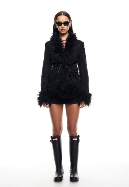 Lioness Fashion Recommended OUI OUI COAT - INK
