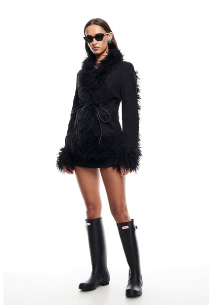 Lioness Fashion Recommended OUI OUI COAT - INK