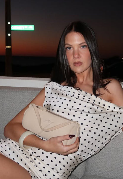 Lioness Fashion Everyday SWEETHEART MINI DRESS - CREAM POLKA
