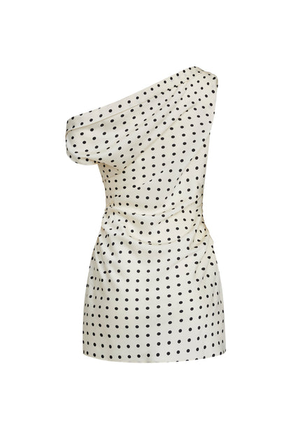 Lioness Fashion Everyday SWEETHEART MINI DRESS - CREAM POLKA