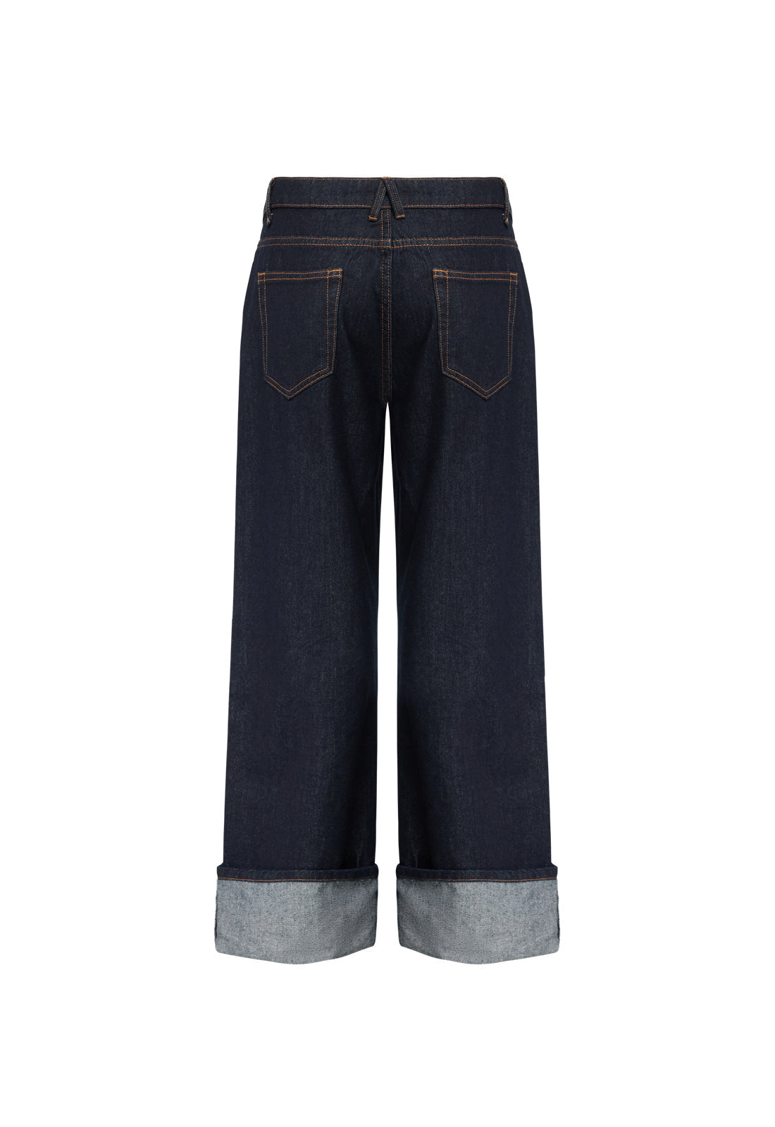 Lioness Fashion Top Pick TOP MODEL CUFFED JEAN - DARK DENIM