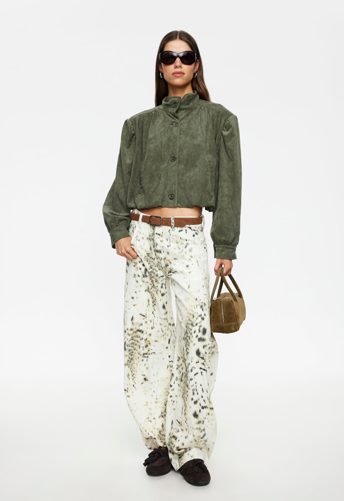 Lioness Fashion Everyday HORSESHOE JEAN - SNOW LEOPARD