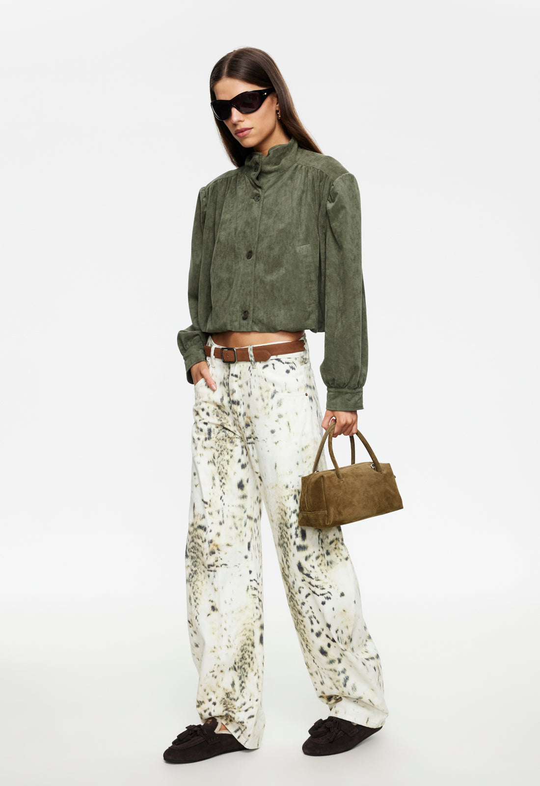 Lioness Fashion Everyday HORSESHOE JEAN - SNOW LEOPARD