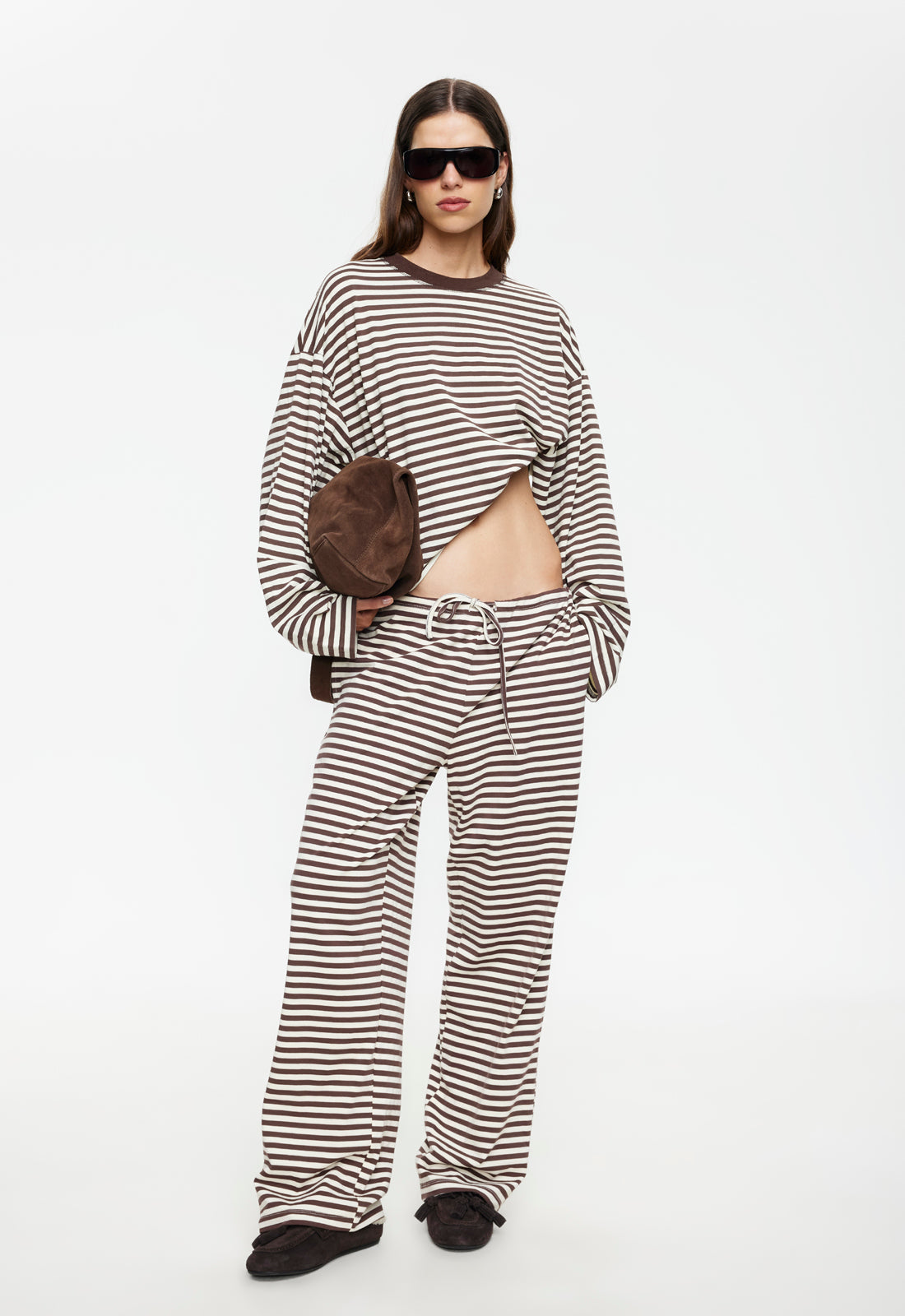 Lioness Fashion Special Offer BLOOM PANT - DARK CHOCOLATE STRIPE