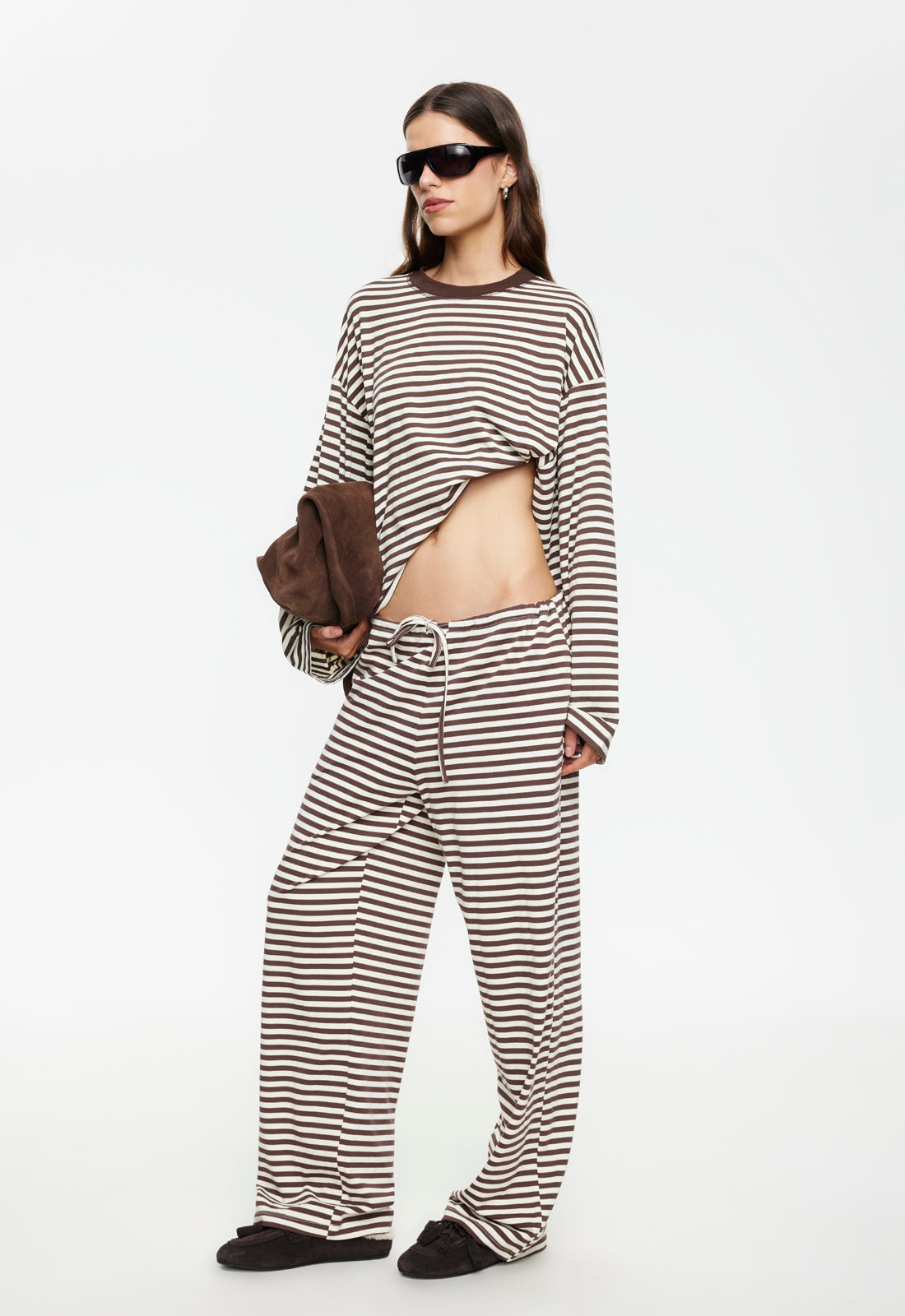 Lioness Fashion Special Offer BLOOM PANT - DARK CHOCOLATE STRIPE