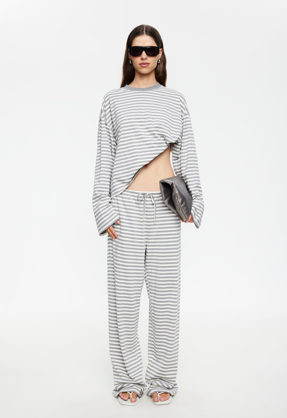 Lioness Fashion Featured BLOOM PANT - ASH STRIPE