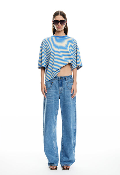 Lioness Fashion Value BLOOM SHORT SLEEVE - MICKEY BLUE STRIPE