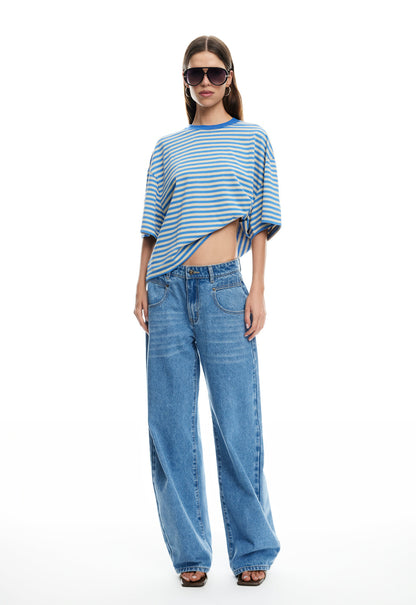 Lioness Fashion Value BLOOM SHORT SLEEVE - MICKEY BLUE STRIPE