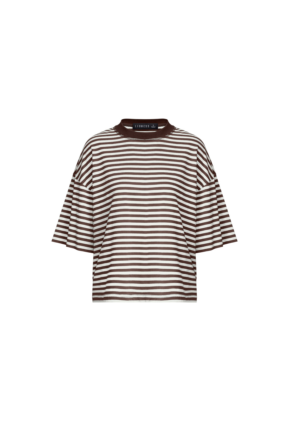 Lioness Fashion Trending BLOOM SHORT SLEEVE - DARK CHOCOLATE
