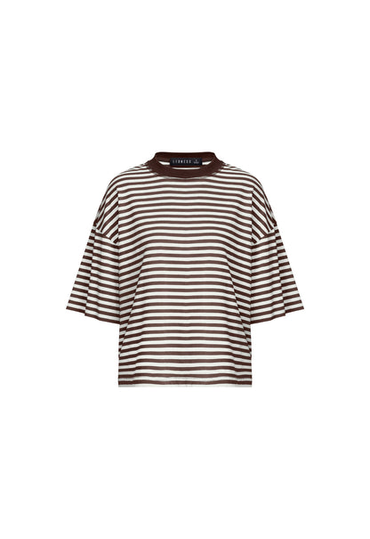 Lioness Fashion Trending BLOOM SHORT SLEEVE - DARK CHOCOLATE