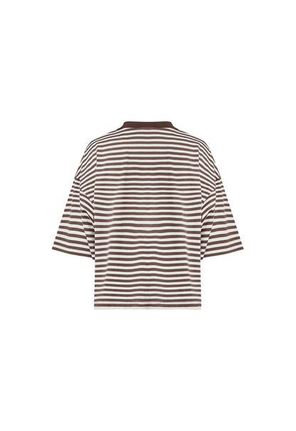 Lioness Fashion Trending BLOOM SHORT SLEEVE - DARK CHOCOLATE