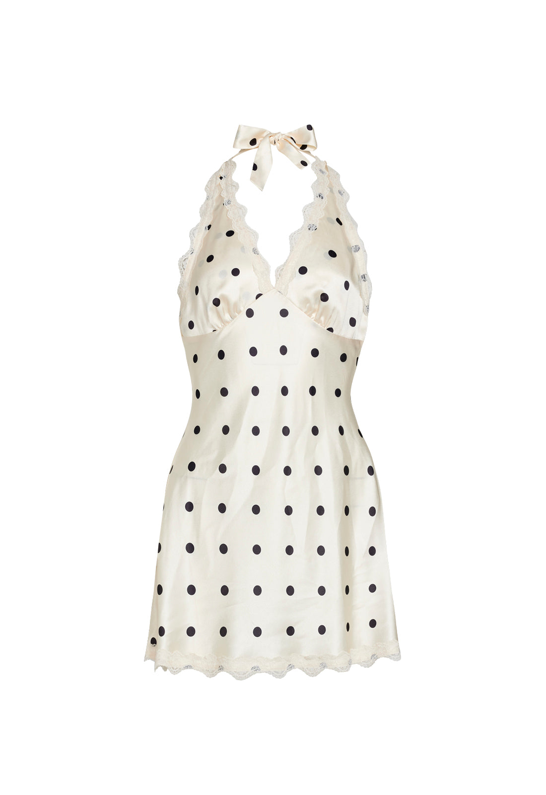 Lioness Fashion Popular STARS ALIGN MINI DRESS - CREAM POLKA