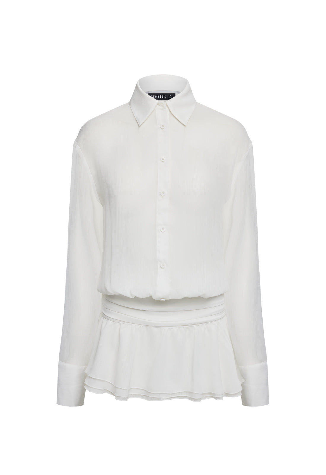 Lioness Fashion Premium GIRLS GIRLS GIRLS MINI DRESS - SNOW