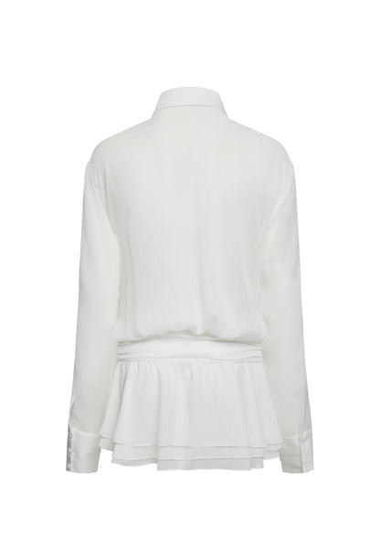 Lioness Fashion Premium GIRLS GIRLS GIRLS MINI DRESS - SNOW