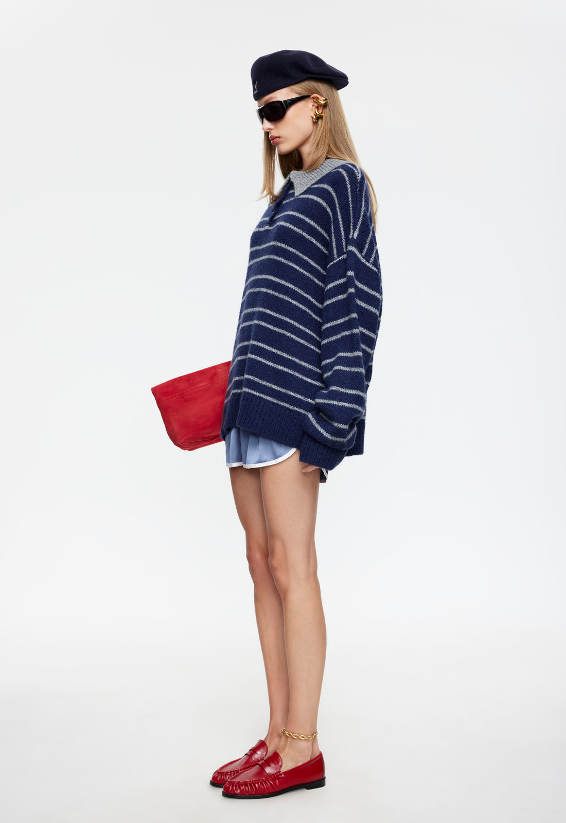 Lioness Fashion Exclusive HONEY MINI SHORTS - SLATE BLUE