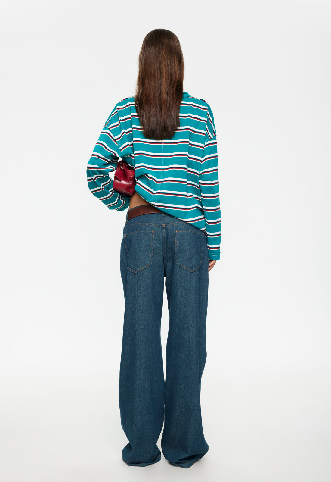 Lioness Fashion Value HORIZON LONG SLEEVE - FOREST STRIPE