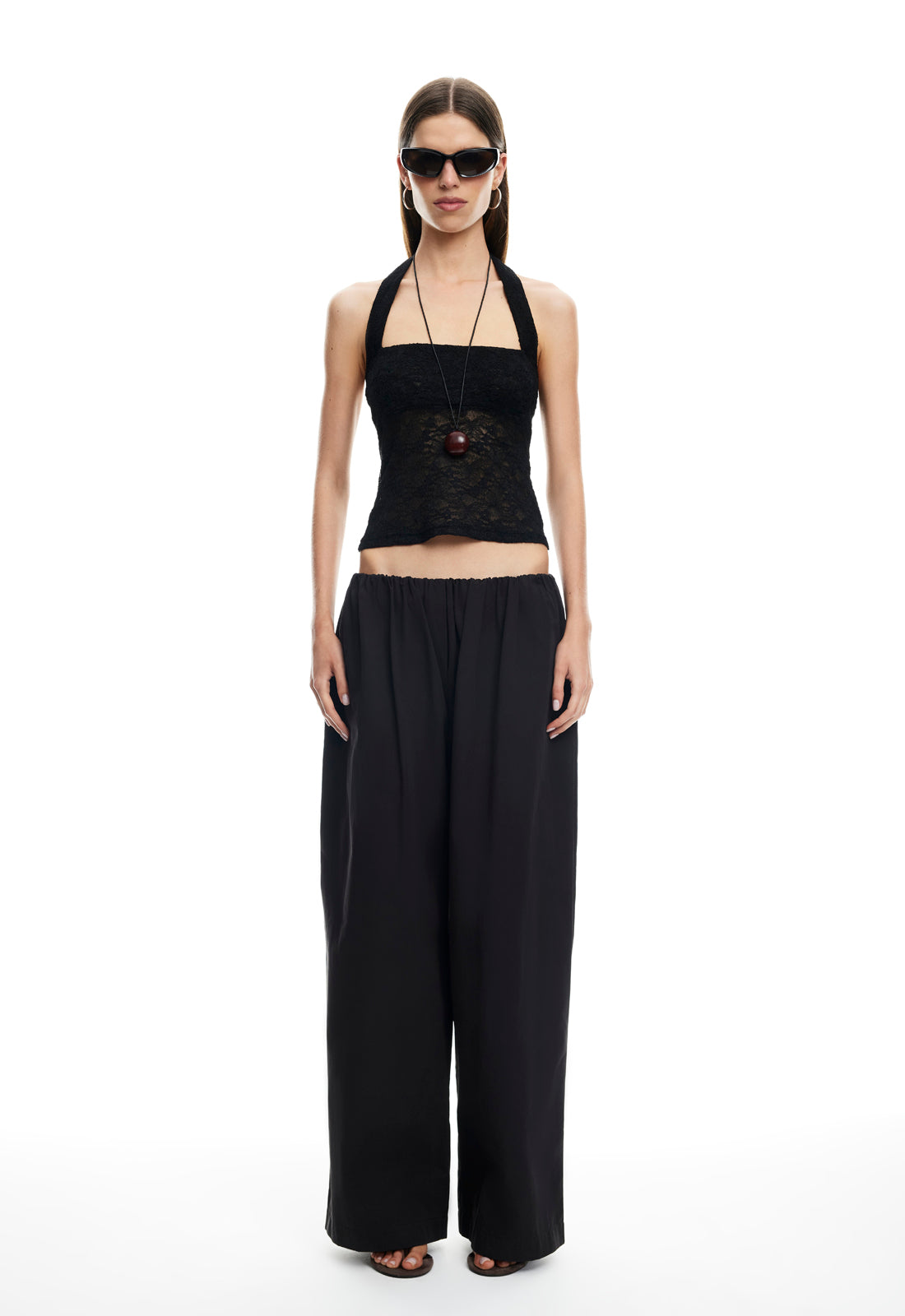 Lioness Fashion Essential PALISADES HALTER TOP - NOIR