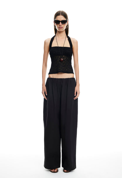 Lioness Fashion Essential PALISADES HALTER TOP - NOIR