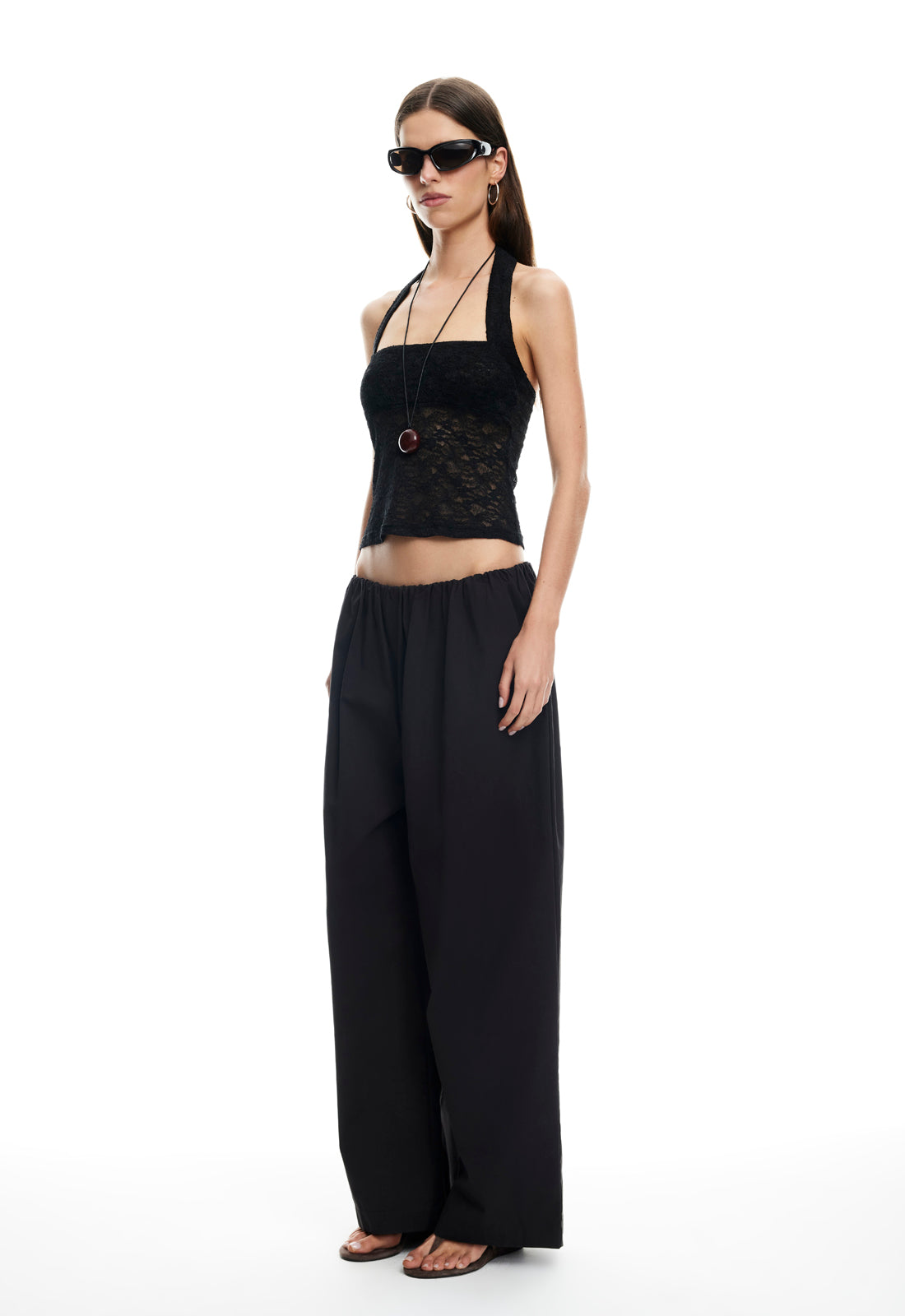 Lioness Fashion Essential PALISADES HALTER TOP - NOIR